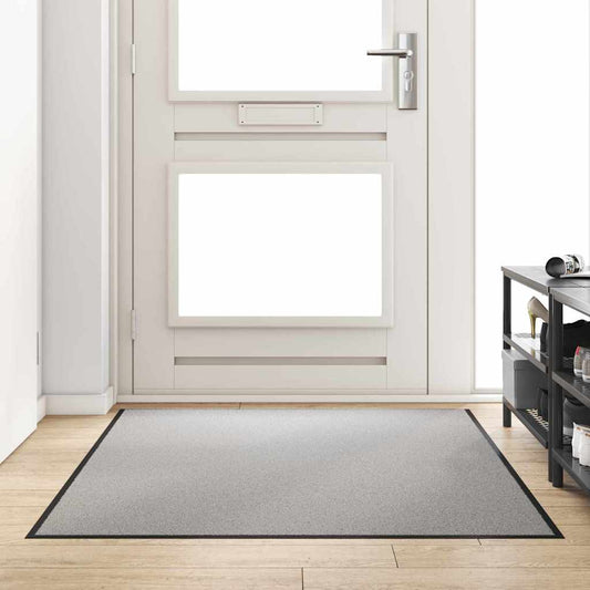 Doormat Grey and Black 120 x 180 cm Polypropylene and vinyl