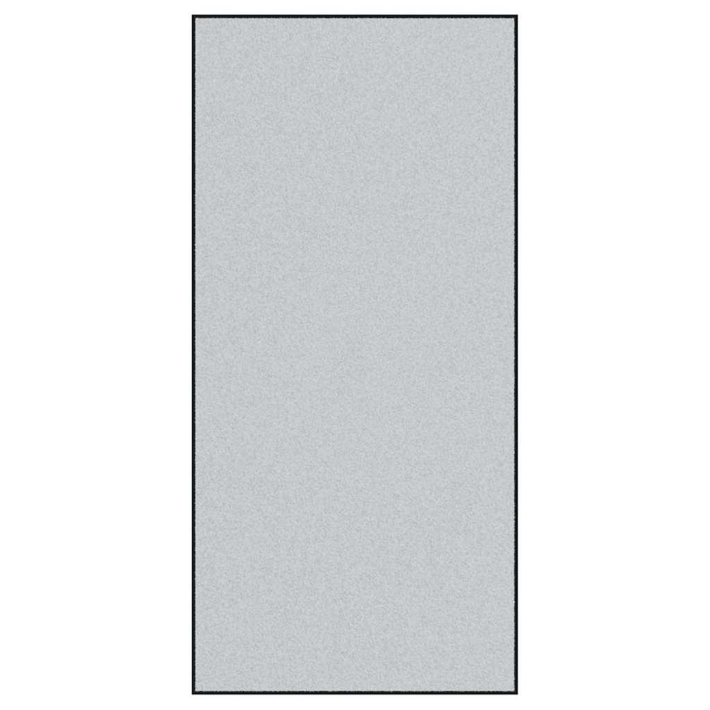 Doormat Grey and Black 120 x 250 cm Polypropylene and vinyl