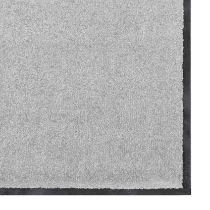 Doormat Grey and Black 120 x 300 cm Polypropylene and vinyl