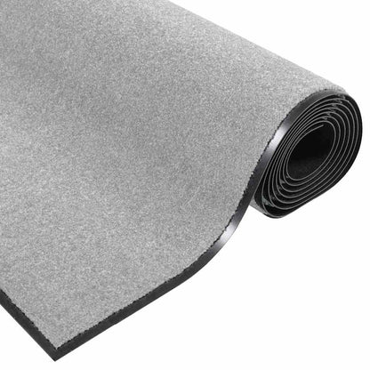 Doormat Grey and Black 120 x 300 cm Polypropylene and vinyl