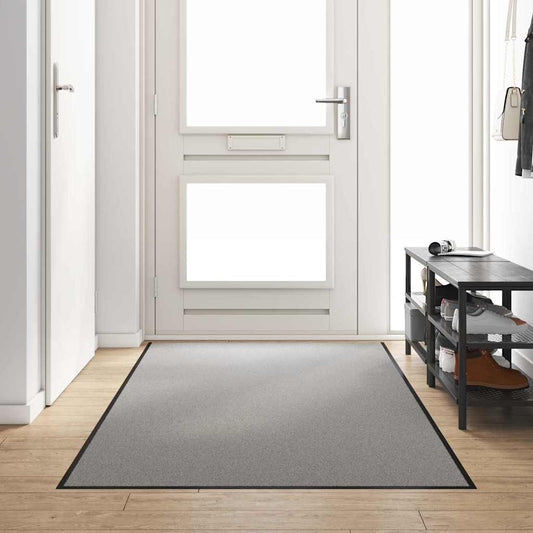 Doormat Grey and Black 120 x 300 cm Polypropylene and vinyl