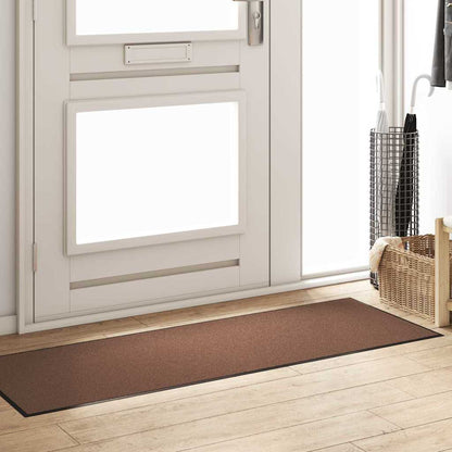 Doormat Brown and Black 60 x 180 cm Polypropylene and vinyl