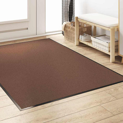 Doormat Brown and Black 120 x 180 cm Polypropylene and vinyl