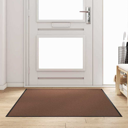 Doormat Brown and Black 120 x 180 cm Polypropylene and vinyl