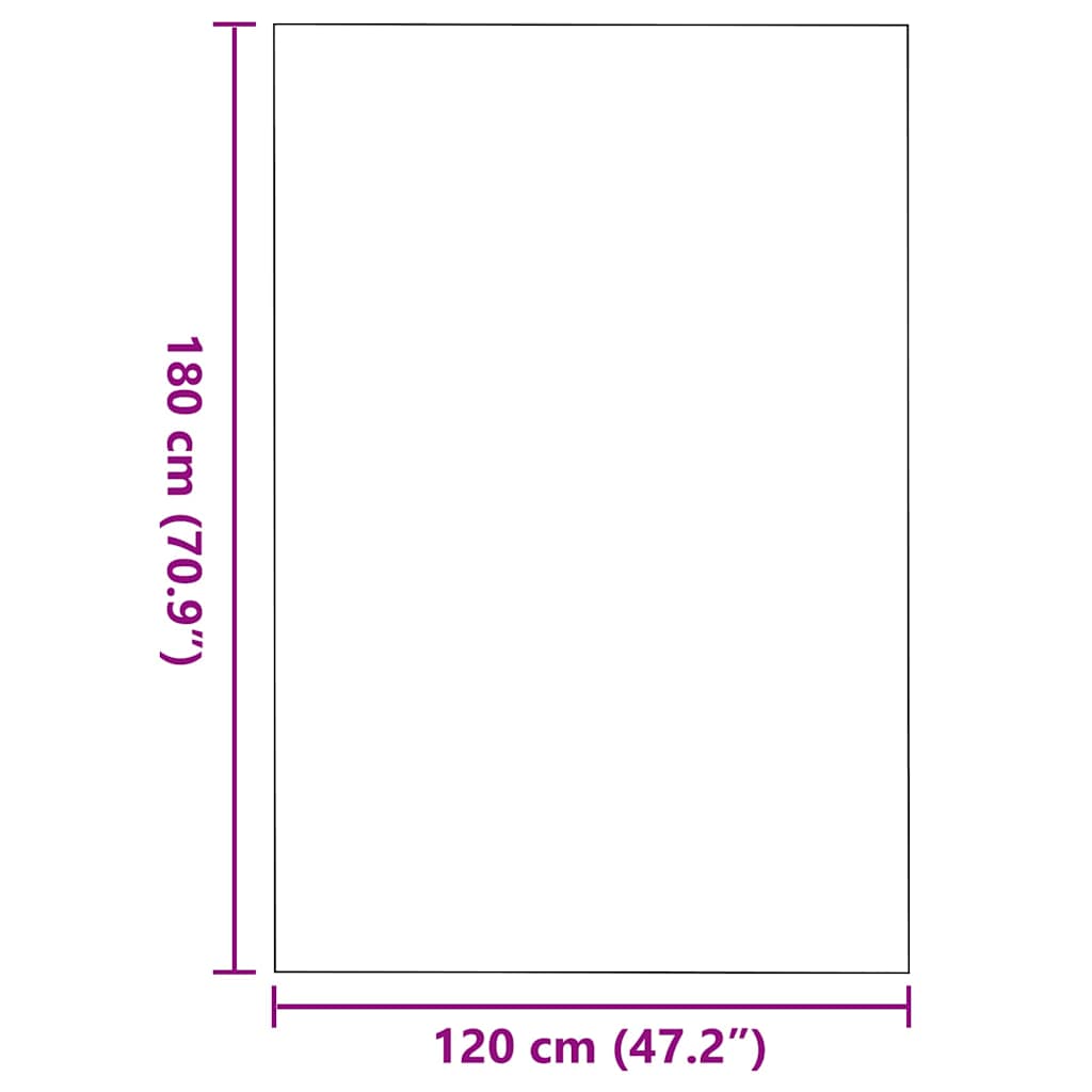 Doormat Brown and Black 120 x 180 cm Polypropylene and vinyl