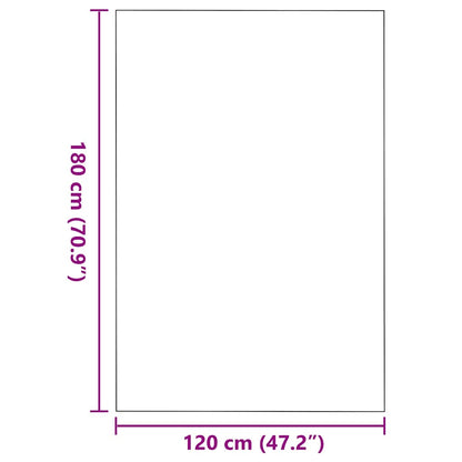 Doormat Brown and Black 120 x 180 cm Polypropylene and vinyl