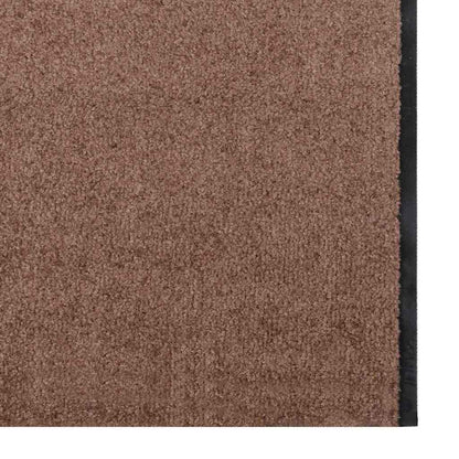 Doormat Brown and Black 120 x 350 cm Polypropylene and vinyl