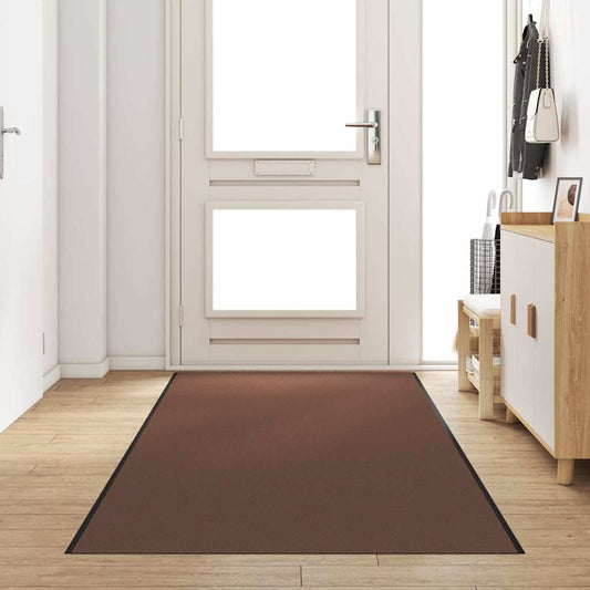 Doormat Brown and Black 120 x 350 cm Polypropylene and vinyl