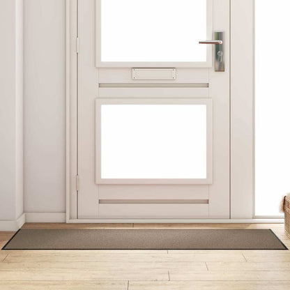Doormat Beige and Black 60 x 180 cm Polypropylene and vinyl