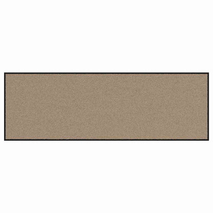Doormat Beige and Black 60 x 180 cm Polypropylene and vinyl