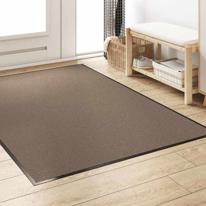 Doormat Beige and Black 120 x 180 cm Polypropylene and vinyl