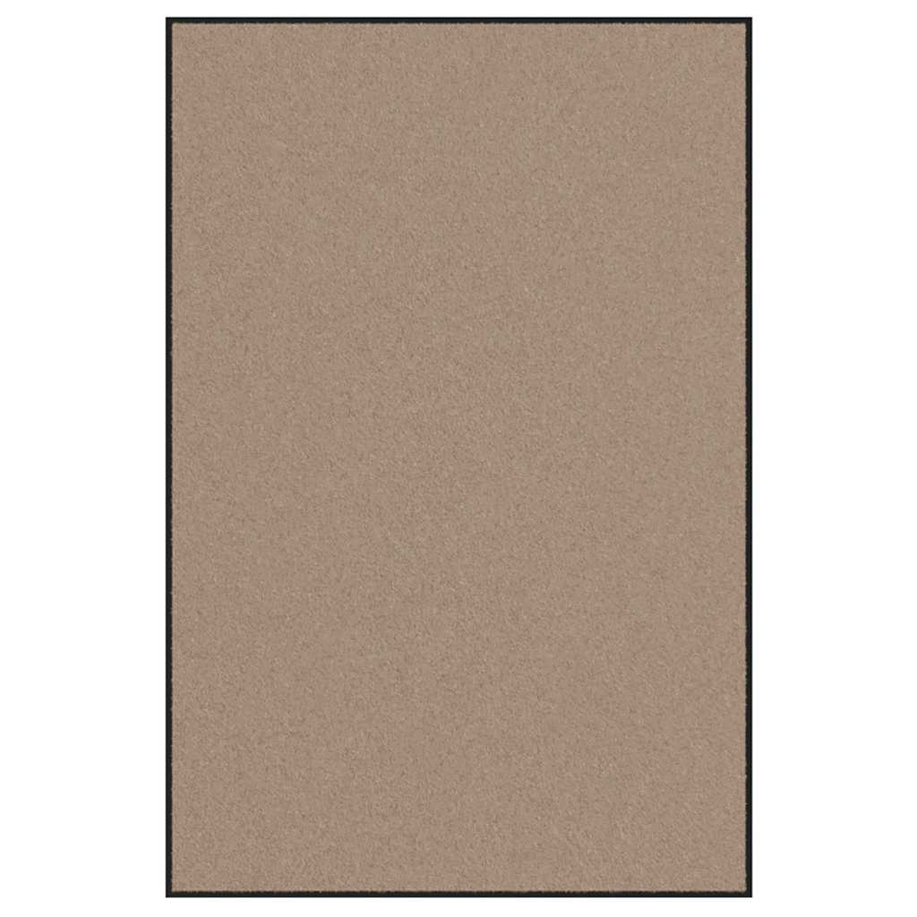 Doormat Beige and Black 120 x 180 cm Polypropylene and vinyl