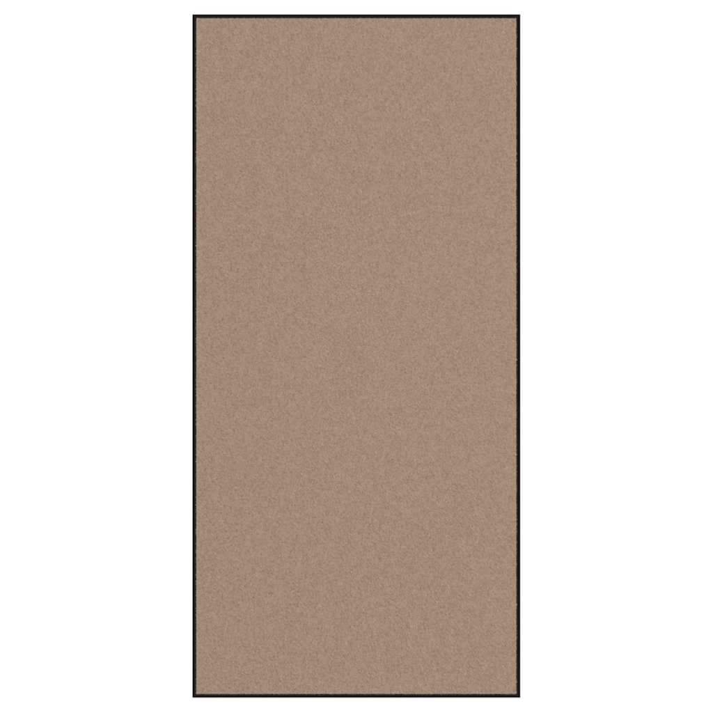 Doormat Beige and Black 120 x 250 cm Polypropylene and vinyl