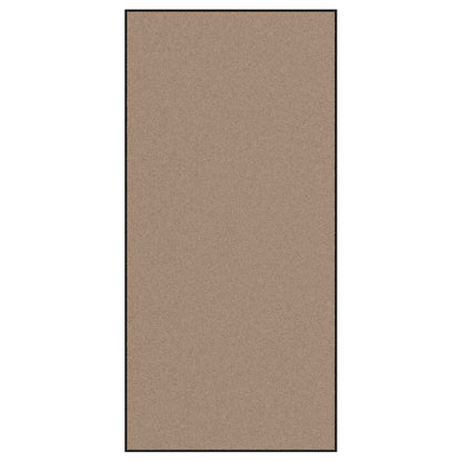 Doormat Beige and Black 120 x 250 cm Polypropylene and vinyl