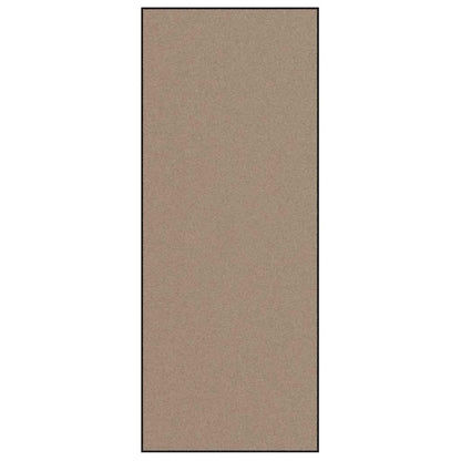 Doormat Beige and Black 120 x 300 cm Polypropylene and vinyl