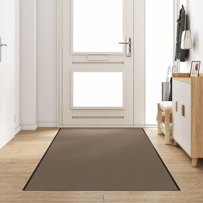 Doormat Beige and Black 120 x 350 cm Polypropylene and vinyl