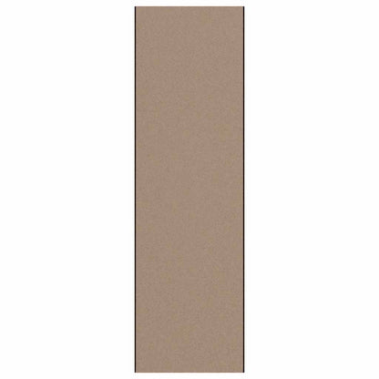 Doormat Beige and Black 120 x 400 cm Polypropylene and vinyl