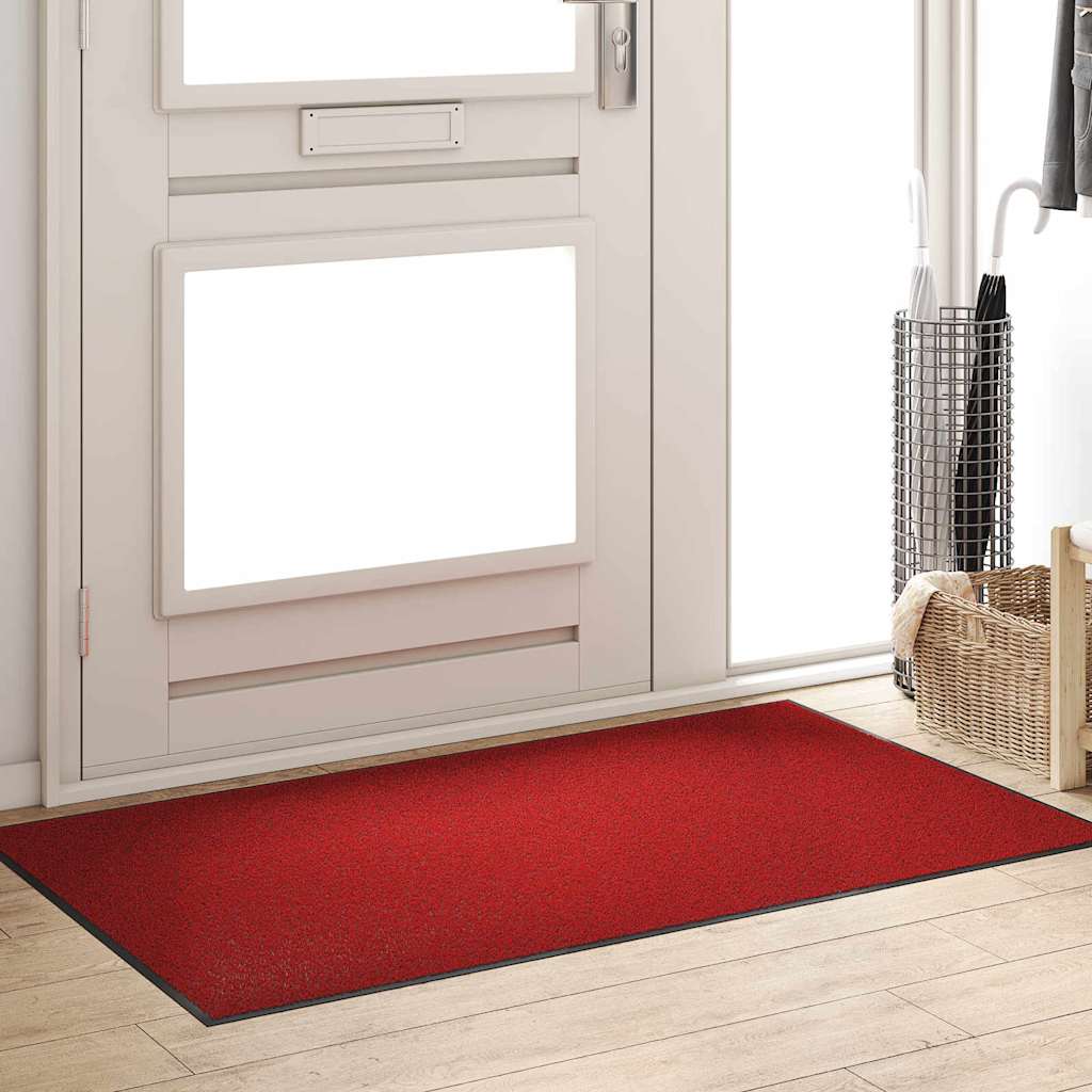 Doormat Other Red and Black 90 x 150 cm Polypropylene and vinyl