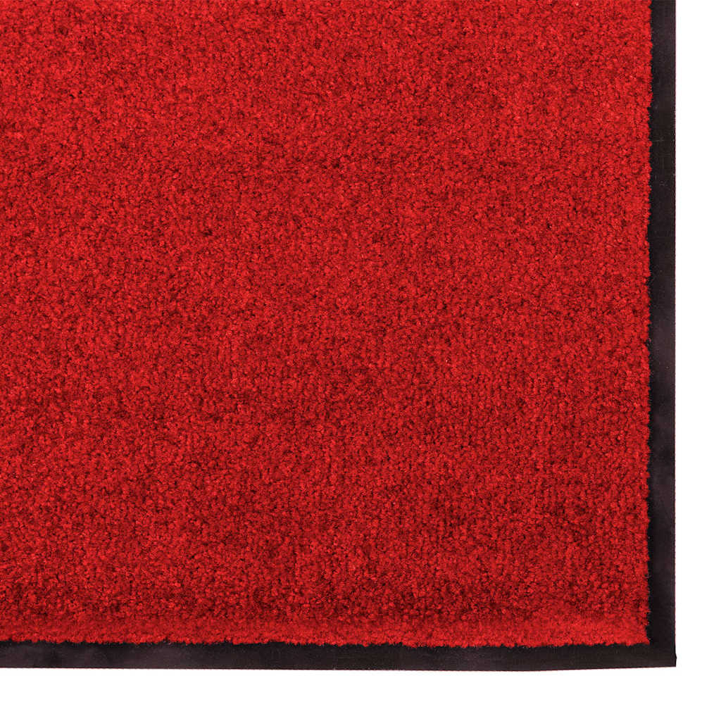 Doormat Red and Black 120 x 180 cm Polypropylene and vinyl