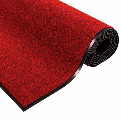 Doormat Red and Black 120 x 180 cm Polypropylene and vinyl