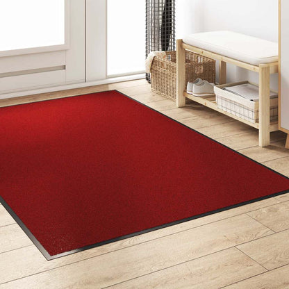Doormat Red and Black 120 x 180 cm Polypropylene and vinyl