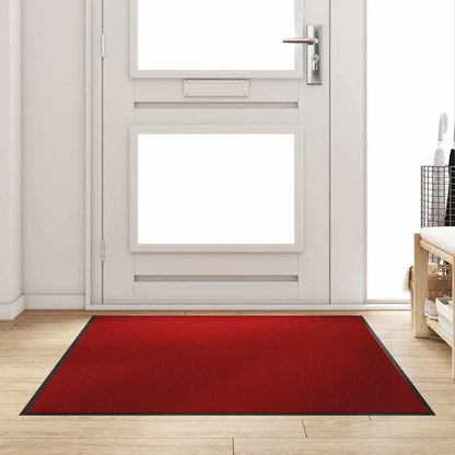 Doormat Red and Black 120 x 180 cm Polypropylene and vinyl