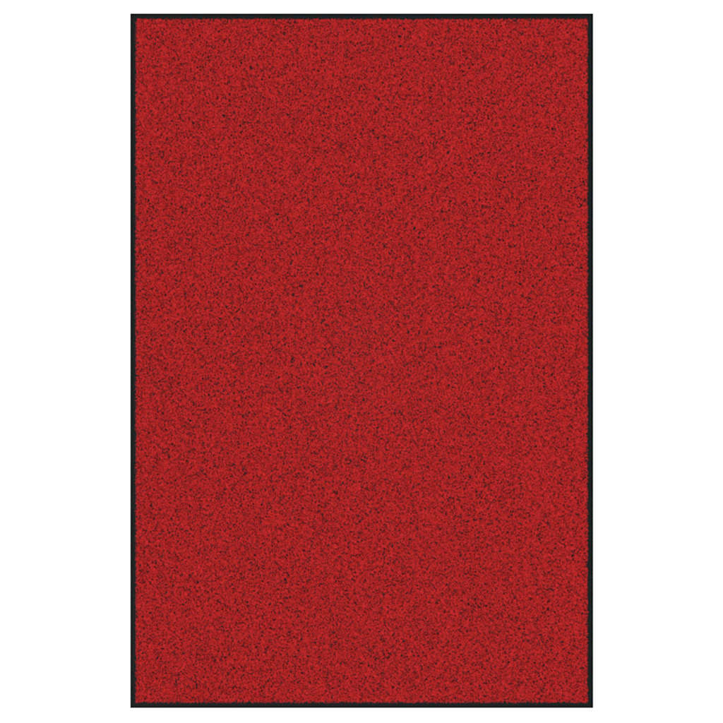 Doormat Red and Black 120 x 180 cm Polypropylene and vinyl