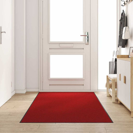 Doormat Red and Black 120 x 300 cm Polypropylene and vinyl