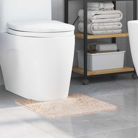 Anti-slip Bath Mat with Toilet Cut Cream 50 x 50 cm PP