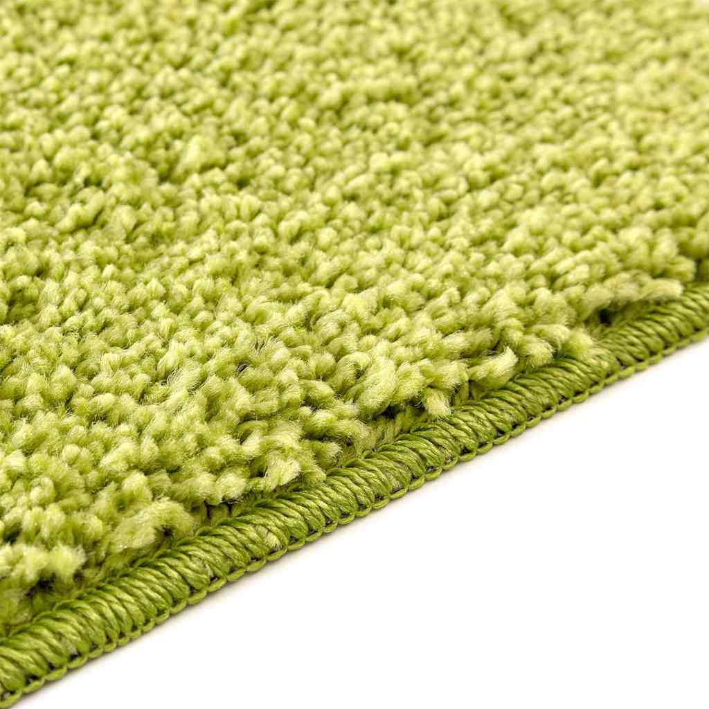 Anti-slip Bath Mat with Toilet Cut Green 50 x 50 cm PP