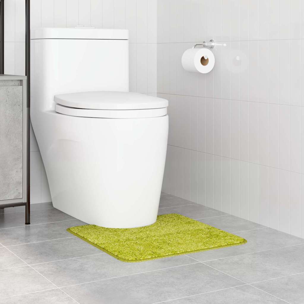 Anti-slip Bath Mat with Toilet Cut Green 50 x 50 cm PP