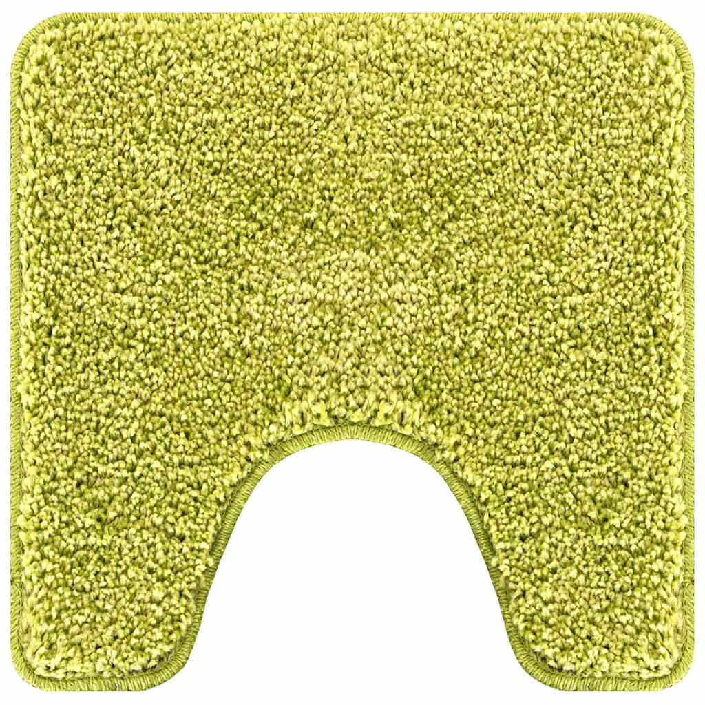 Anti-slip Bath Mat with Toilet Cut Green 50 x 50 cm PP