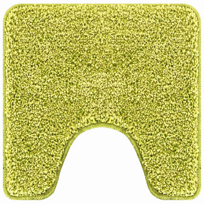 Anti-slip Bath Mat with Toilet Cut Green 50 x 50 cm PP