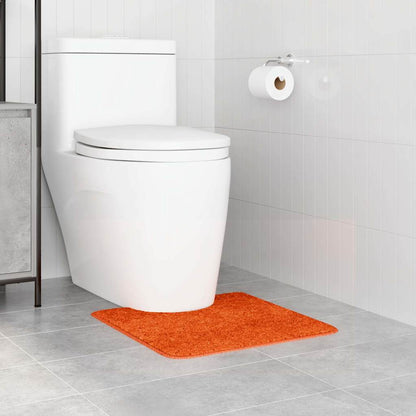 Anti-slip Bath Mat with Toilet Cut Orange 50 x 50 cm PP