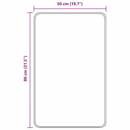 Anti-slip Bath Mat Cream 50 x 80 cm PP