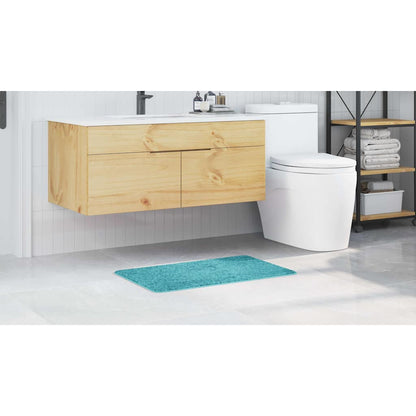 Anti-slip Bath Mat Turquoise 50 x 80 cm PP