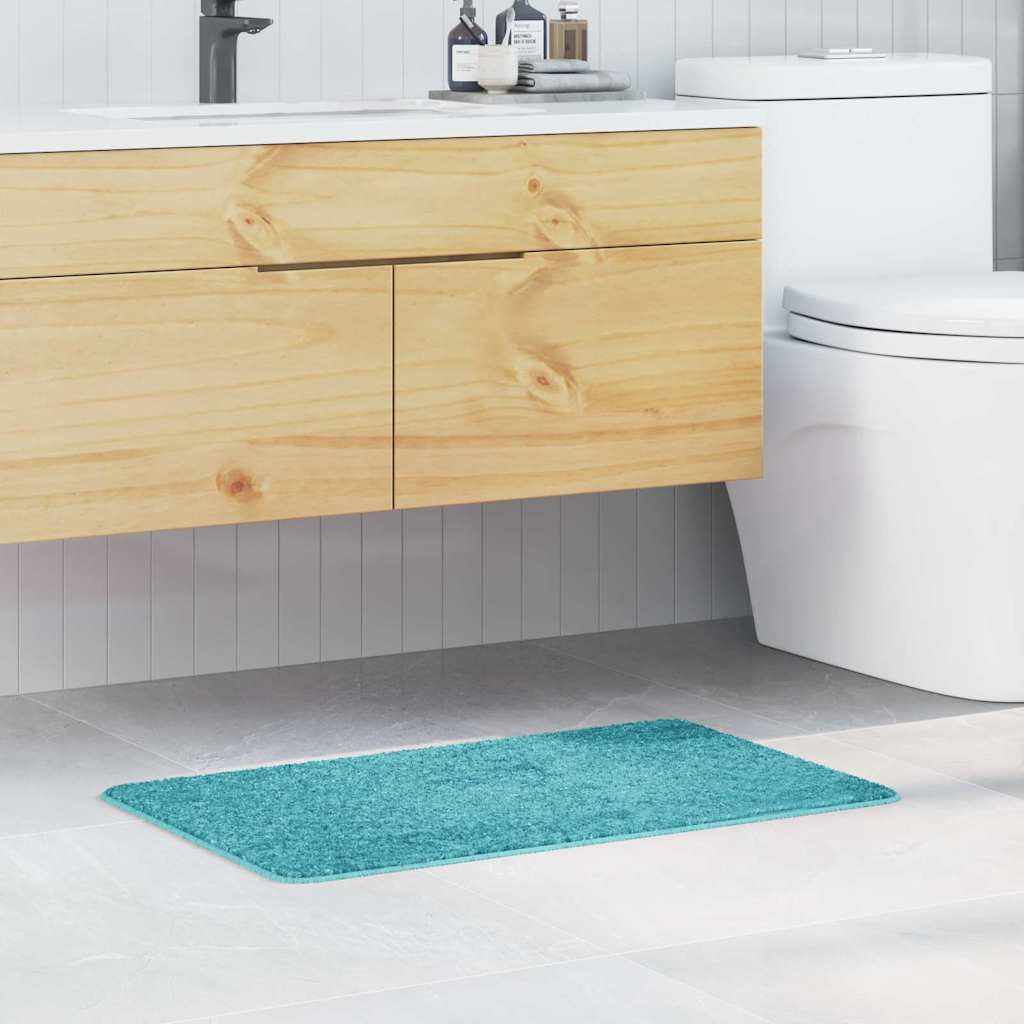 Anti-slip Bath Mat Turquoise 50 x 80 cm PP