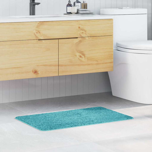 Anti-slip Bath Mat Turquoise 50 x 80 cm PP