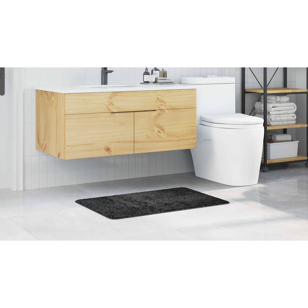 Anti-slip Bath Mat Dark grey 60 x 90 cm PP