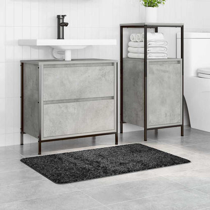 Anti-slip Bath Mat Dark grey 60 x 90 cm PP