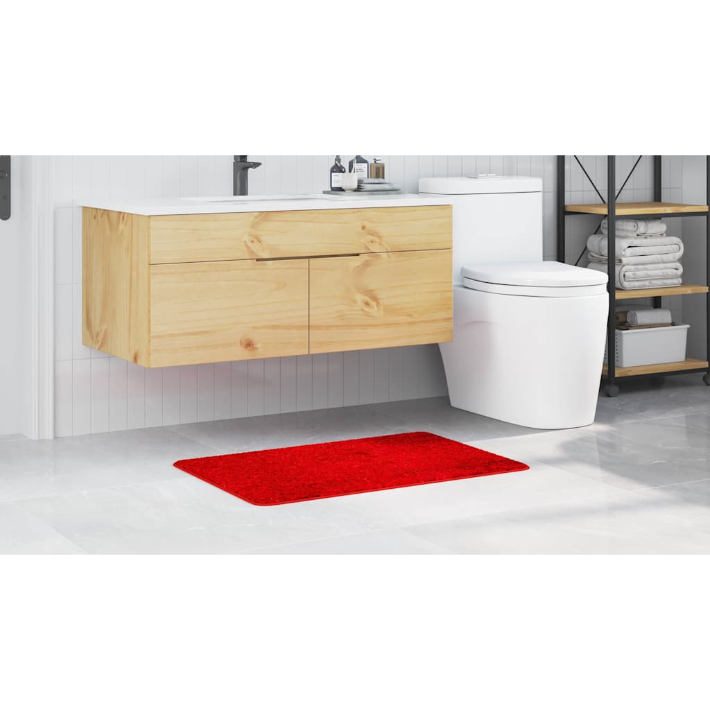 Anti-slip Bath Mat Red 60 x 90 cm PP