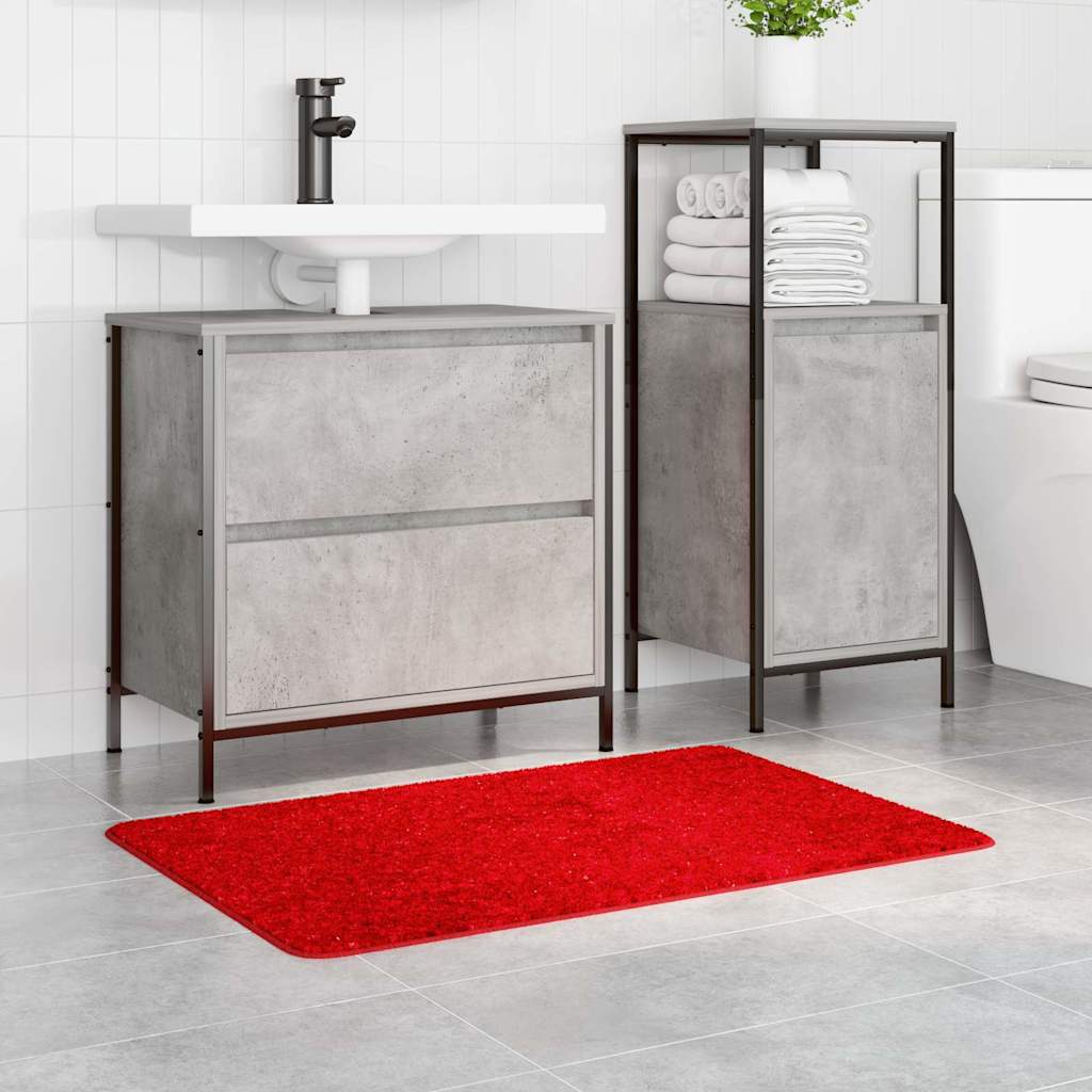 Anti-slip Bath Mat Red 60 x 90 cm PP
