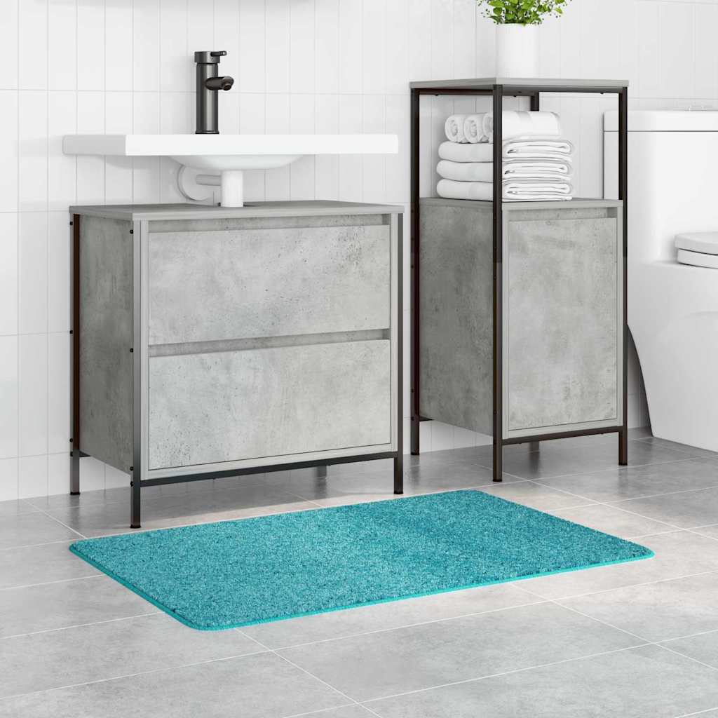 Anti-slip Bath Mat Turquoise 60 x 90 cm PP