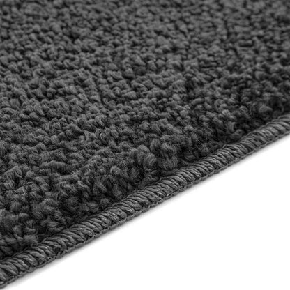 Anti-slip Bath Mat Set 2 pcs Dark Grey PP