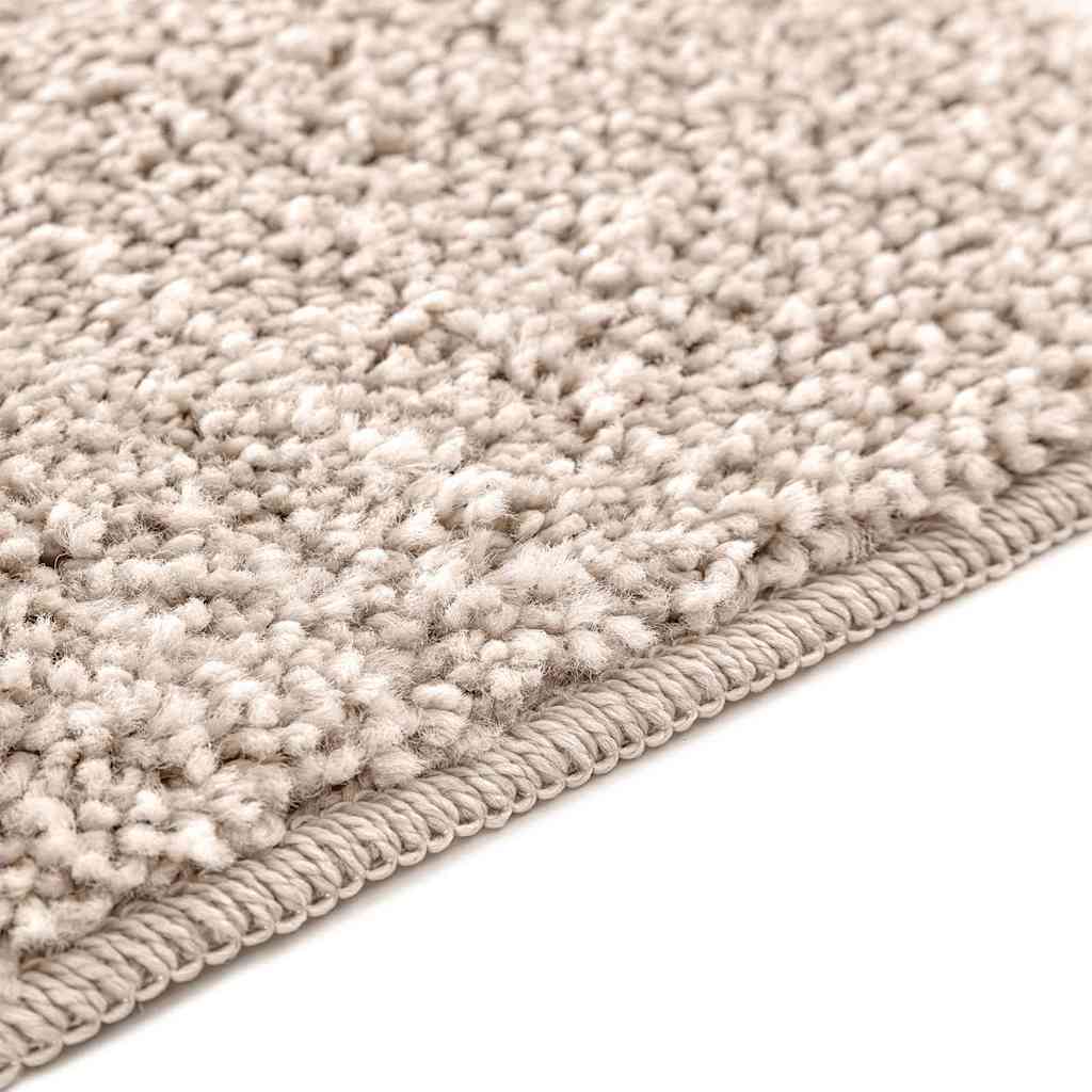 Anti-slip Bath Mat Set 2 pcs Cream PP