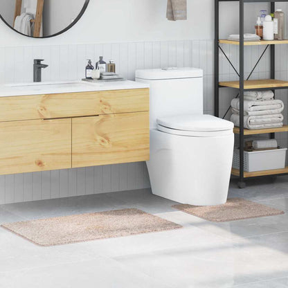 Anti-slip Bath Mat Set 2 pcs Cream PP