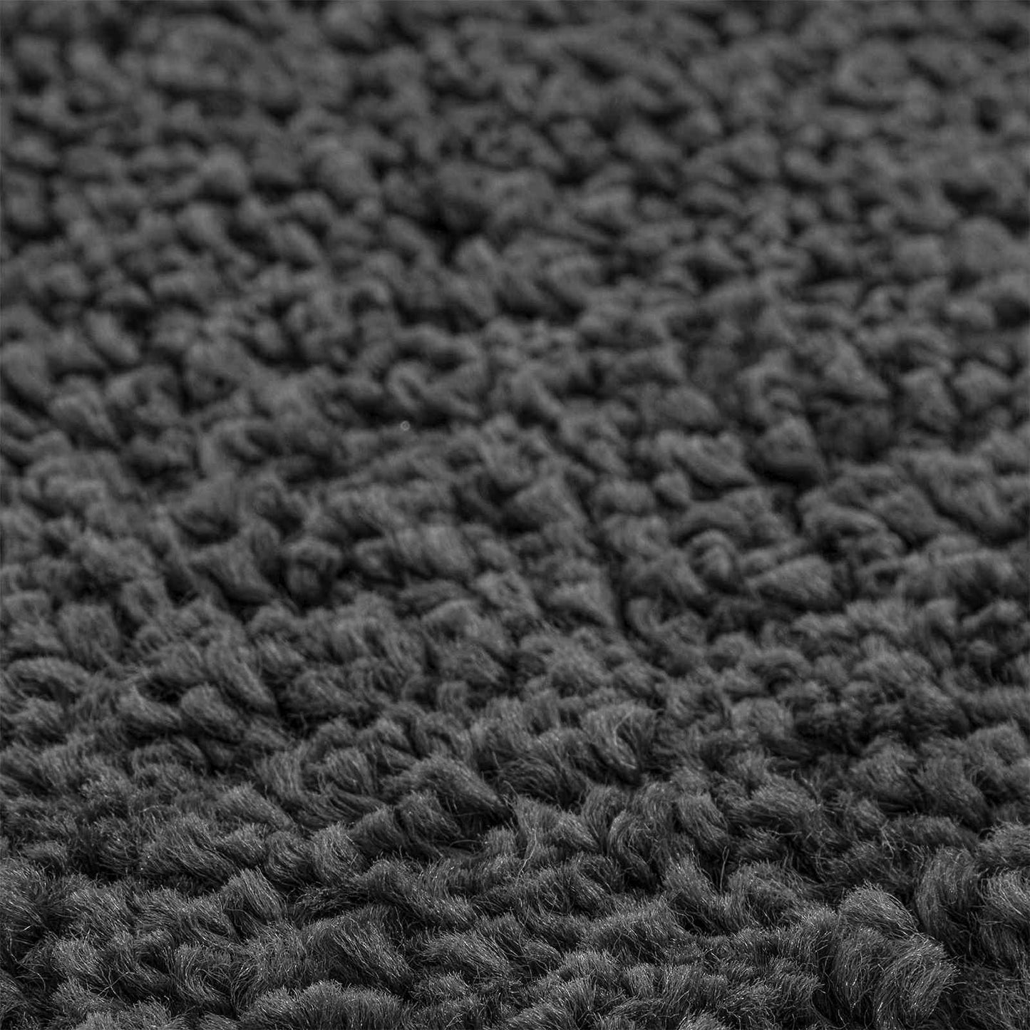 Anti-slip Bath Mat Set 3 pcs Dark grey PP