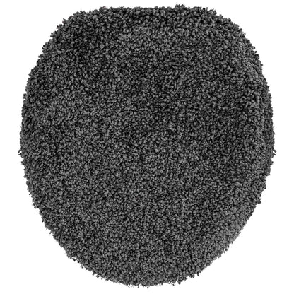 Anti-slip Bath Mat Set 3 pcs Dark grey PP