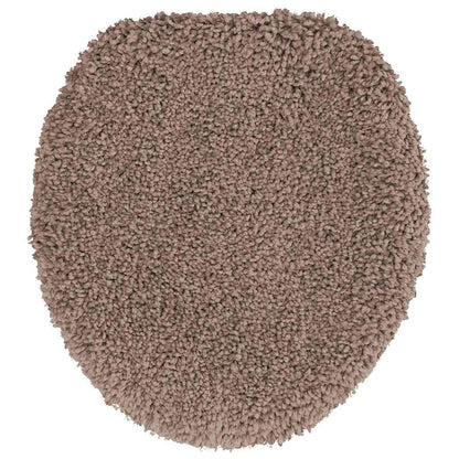 Anti-slip Bath Mat Set 3 pcs Brown 50 x 50 cm PP
