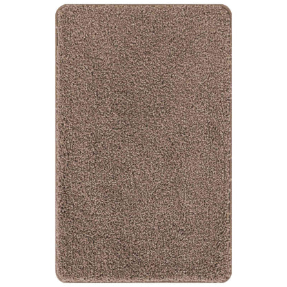 Anti-slip Bath Mat Set 3 pcs Brown PP